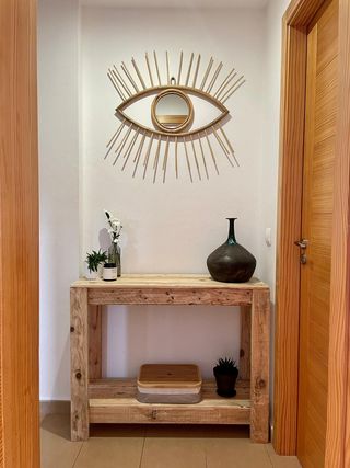 Consola rústica madera reciclada a medida