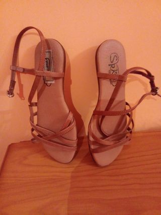 Sandalias Spk Talla 37 Marrón