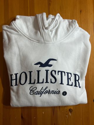 Sudadera Hollister Blanca Talla L