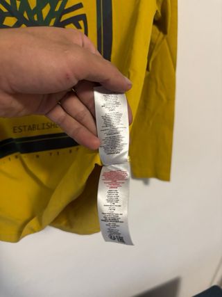 T-shirt Manica Lunga Timberland Gialla Senape/Ocra