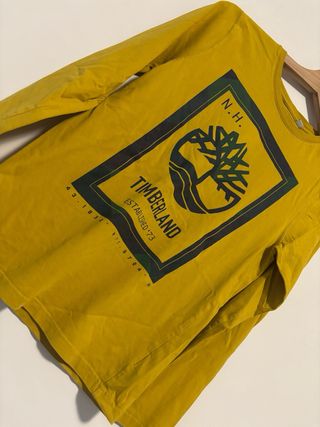 T-shirt Manica Lunga Timberland Gialla Senape/Ocra