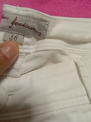 Pantalon de vestir de la marca estradivarios blanc