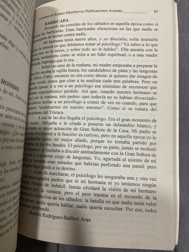 Recuento - Certamen de relatos Hiperbreves