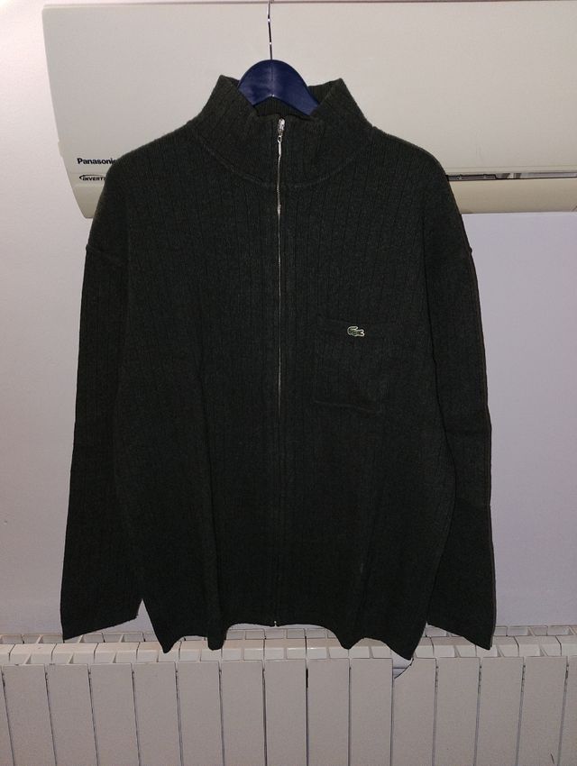 Jersey Lacoste Verde Oliva Cremallera