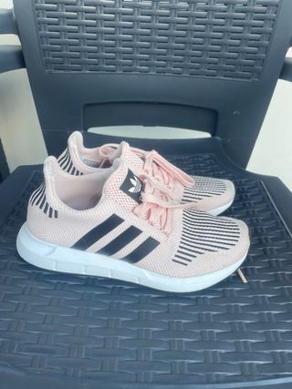 Zapatillas Adidas Tela Rosa Talla 36.50