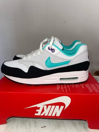 Nike Air Max 1 Blanco/Turquesa