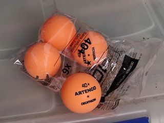 4 Pelotas Ping Pong Artengo Decathlon Naranja