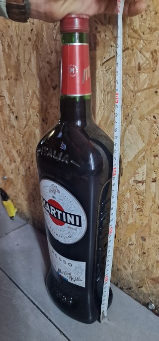 Garrafa decorativa Martini Rosso Acrílico