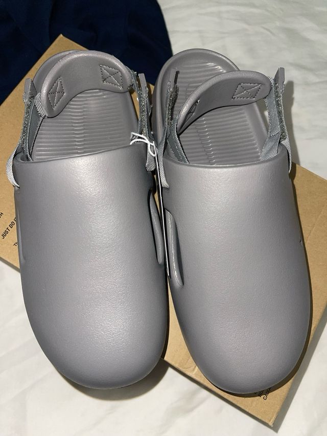 Nike Air Force 1 Clogs Gris