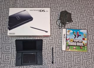 Nintendo DS Lite Negra + New Super Mario Bros.