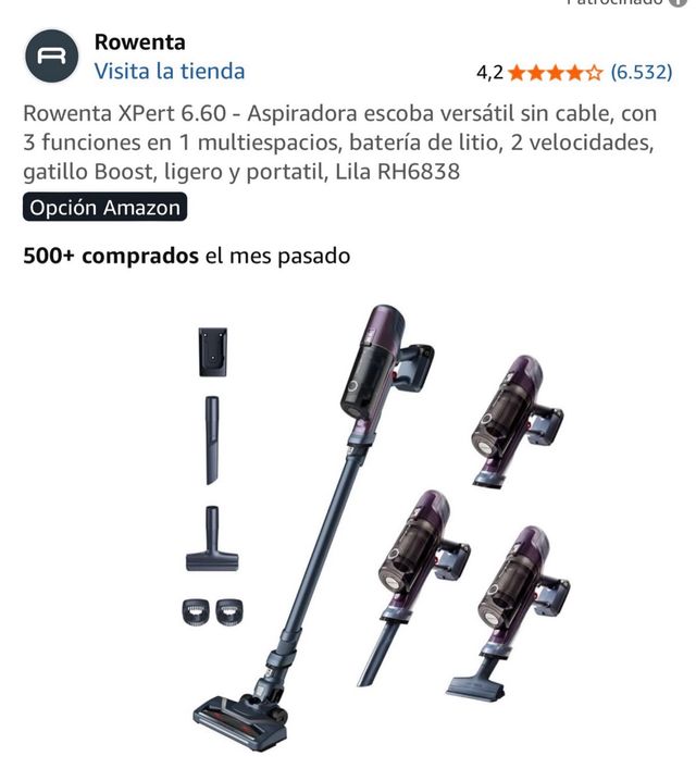 Aspiradora Rowenta un único uso 