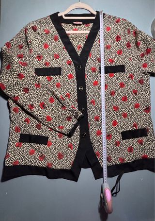 Blusa de Boutique Diseño Amapolas Rojo oscuro
