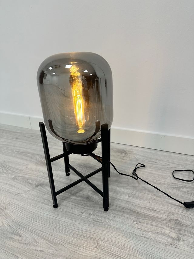 Lámpara de diseño cristal y metal