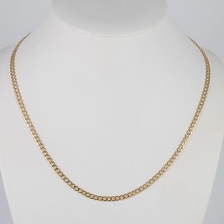 Cadena barbada oro 18k 750 50cm