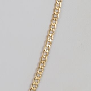 Cadena barbada oro 18k 750 50cm
