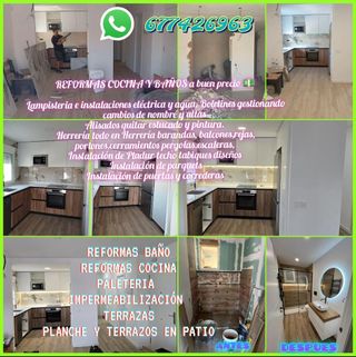 Reformas y soldadura , pintor carpintero,boletines