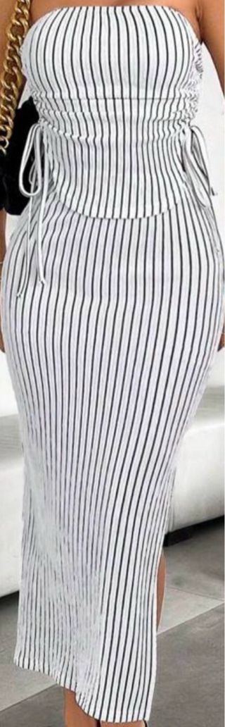 Conjunto dos piezas rayas