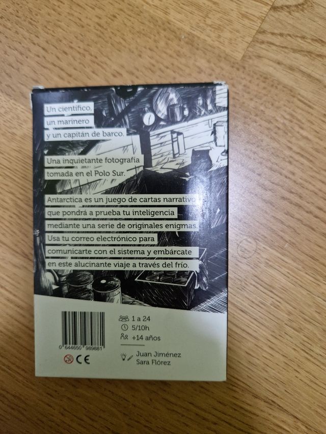 Juego de cartas Antarctica. Zacatrus