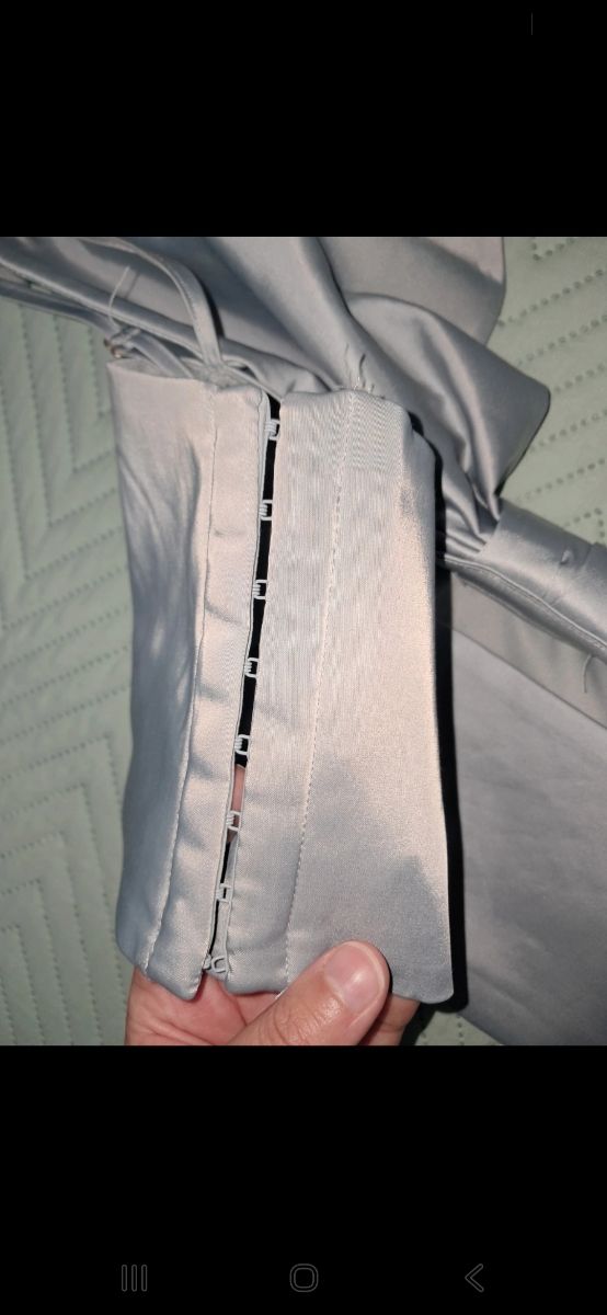 Top tirantes lazo plateado