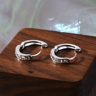 Pendientes Aro Plata con Circonitas
