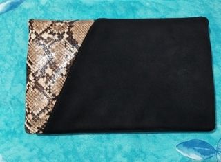 Bolso de mano negro/serpiente 