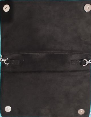 Bolso de mano negro/serpiente 