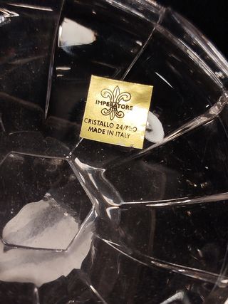 Porta candele e zuccheriera in cristallo