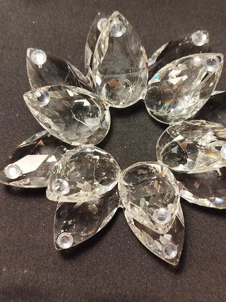 Porta candele e zuccheriera in cristallo