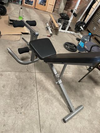 Banco de gimnasio extension cuadriceps curl femora