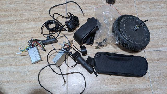 Lote piezas patinete eléctrico