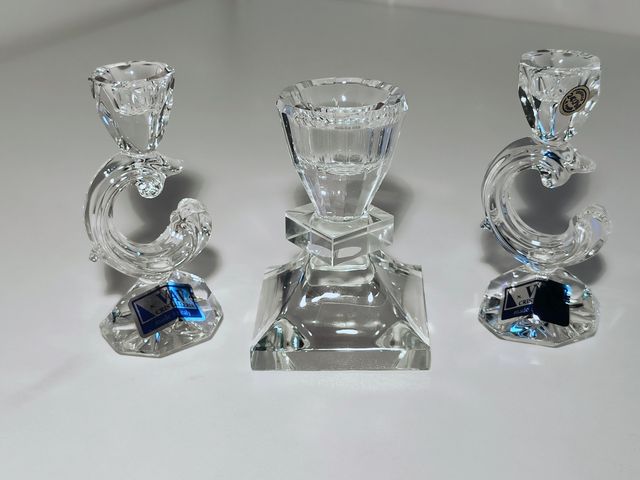 Porta candele cristallo