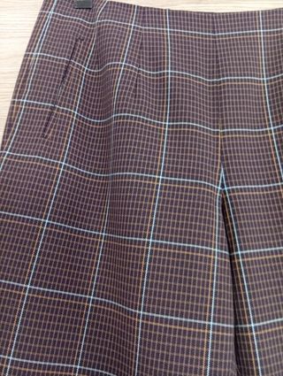 Pantalón Bimba y Lola cuadros marrón