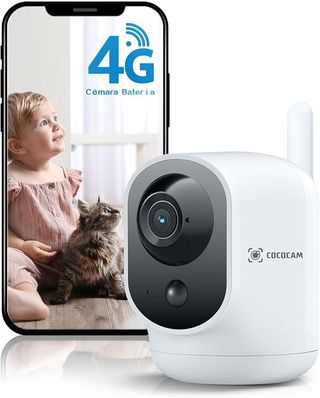 COCOCAM 4G Camara Vigilancia Interior 2K 6000mAh