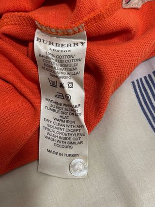 Polo Burberry Talla XS para hombre vintage