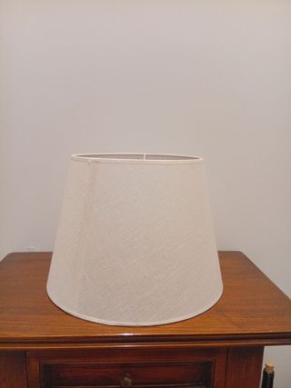 Tulipa para lámpara de tela beige