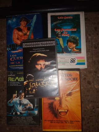 Lote 5 VHS Cine Fantástico y Terror