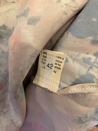 Vestito lungo cerimonia in seta floreale