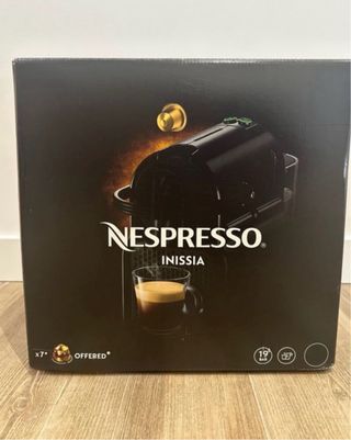 Cafetera Nespresso Inissia Blanca + 40 Cápsulas