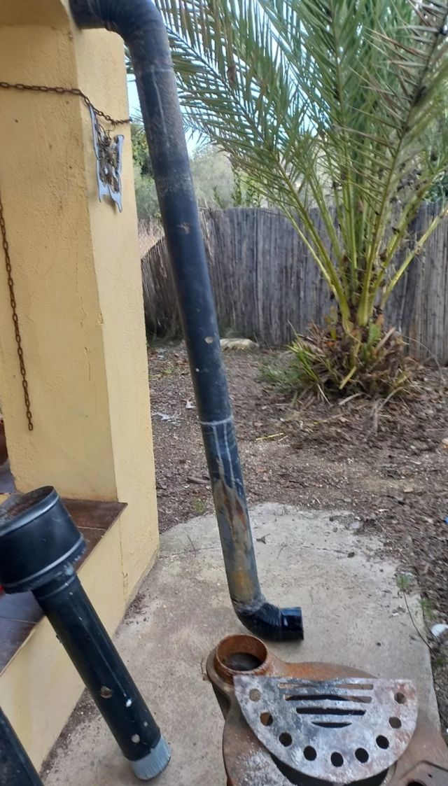 Chimenea a leña de 57 de alto por 35 diámetro con