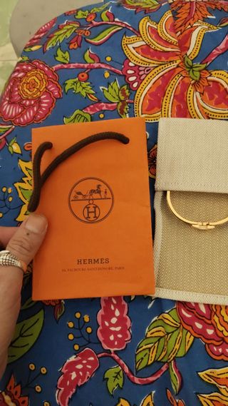 Pulsera Hermès H Plaqué Oro Negro