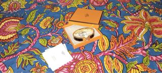 Pulsera Hermès H Plaqué Oro Negro