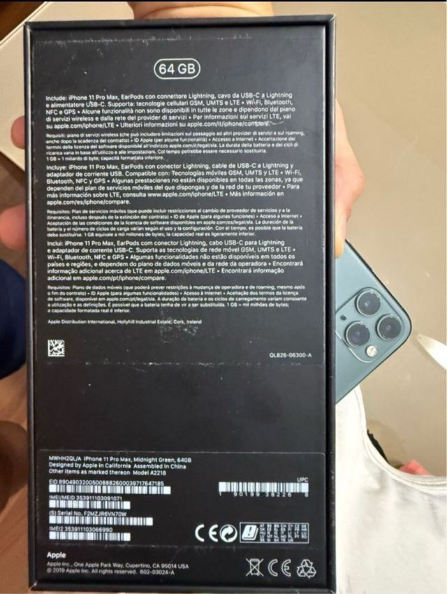 iPhone 11 Pro Max 64GB Verde mezzanotte