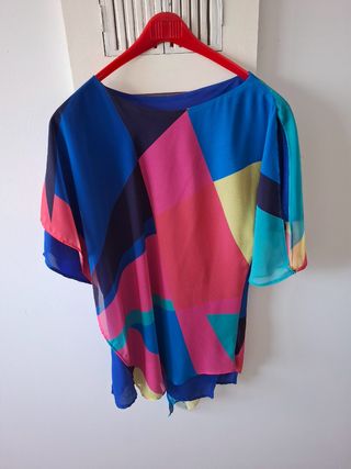 Camisa original multicolor talla única