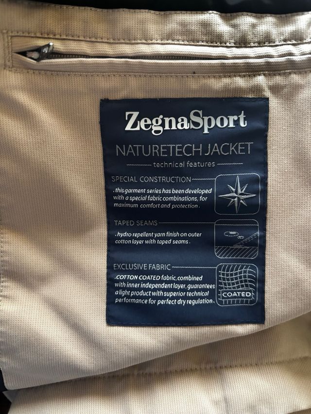 Giacca Zegna Sport con gilet interno trapuntato M
