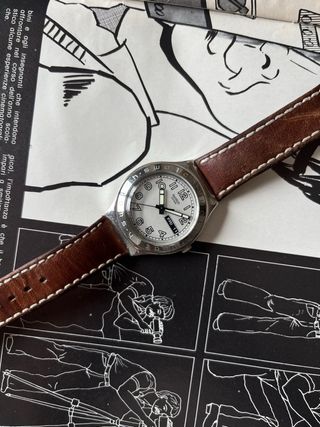 Swatch Irony Big Daredevil YGS732 Marrón/Plata