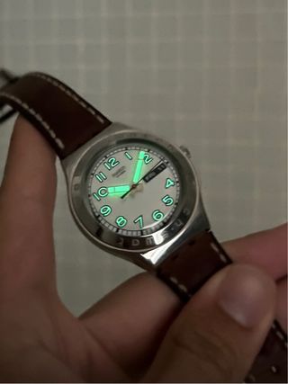 Swatch Irony Big Daredevil YGS732 Marrón/Plata