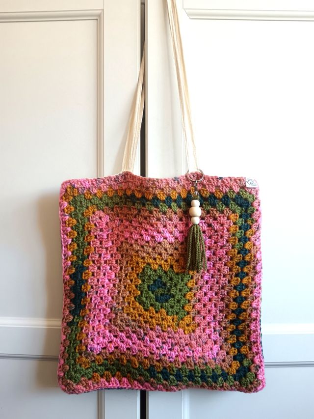 Bolso Tote Crochet Multicolor