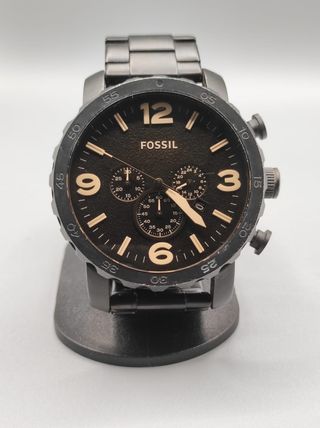 Reloj Fossil Negro y Dorado Cronógrafo
