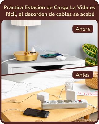 Juego 2 Lámparas LED Táctiles Vintage Doradas