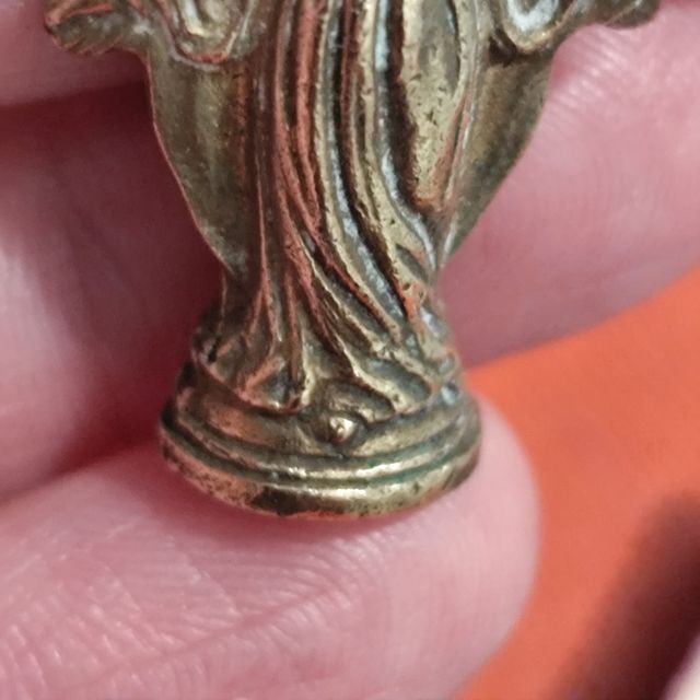 Antica statuetta Vergine Maria miniatura